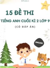 Bộ 15 Đề thi tiếng Anh cuối kì 2 Lớp 9 (Có đáp án)